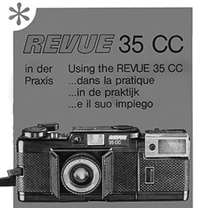 
          Small, black, fast. This is how you can describe the Revue 35CC. The camera was also sold as Chinon Bellami and has a very unique opening mechanism using the advance lever. Some people call it a ‘barn
        